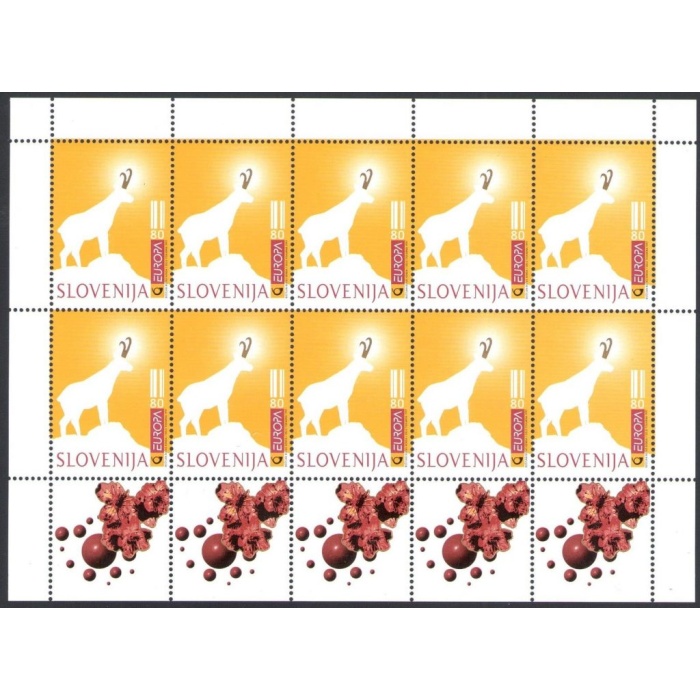 1997 EUROPA CEPT Slovenia/Slovenija 1 Minifogli di 10 valori MNH**