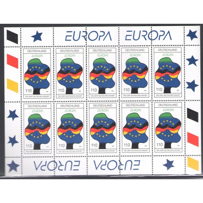 1998 EUROPA CEPT Germania  1 Minifoglio da 10 valori MNH**