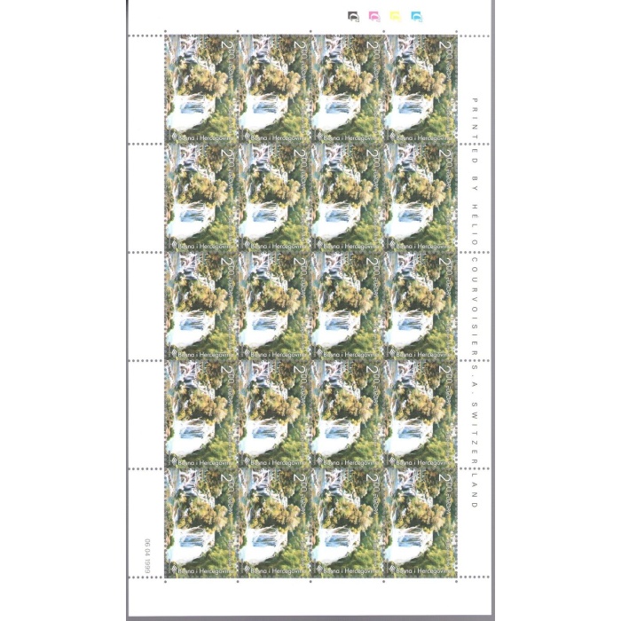 1999 EUROPA CEPT Bosnia Herzegovina  Minifogli 20 val "Parchi Naturali"  MNH**