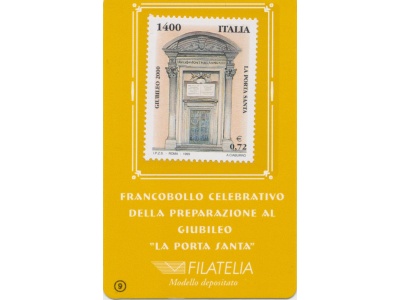 1999 Italia - Repubblica , Tessera Filatelica , Porta Santa,  0,72€