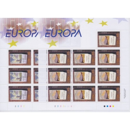 2003 EUROPA CEPT Irlanda n. 2 Minifogli. "Arte Manifesti"  MNH**