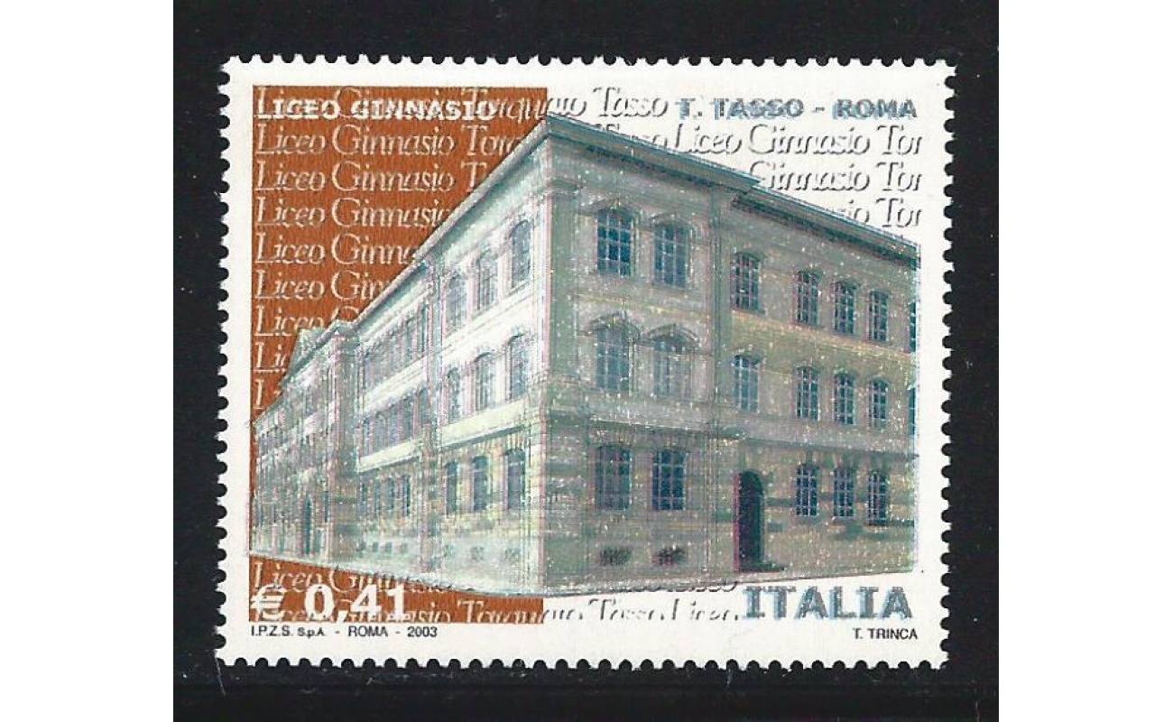2003 Repubblica - n. 2675 - Liceo Tasso Roma Varieta Doppia Stampa