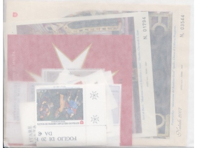 2007  Smom , francobolli nuovi, Annata completa 30 valori + 4 Foglietti - MNH**