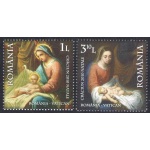 2010 Romania , Natale ,  2 valori Emissione Congiunta - MNH **