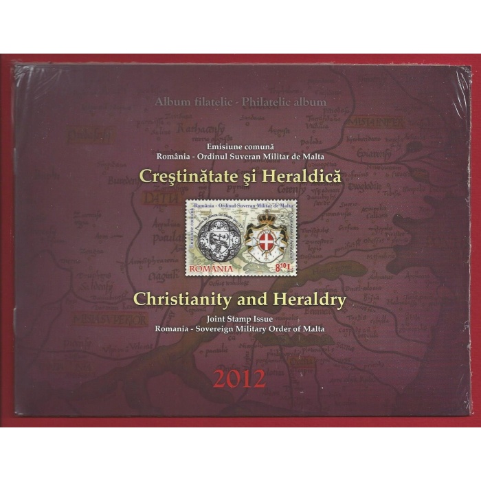 2012 Romania - Malta, Cristianità Emissione congiunta,   , MNH** FOLDER in Confezione originale ,Tiratura 1000