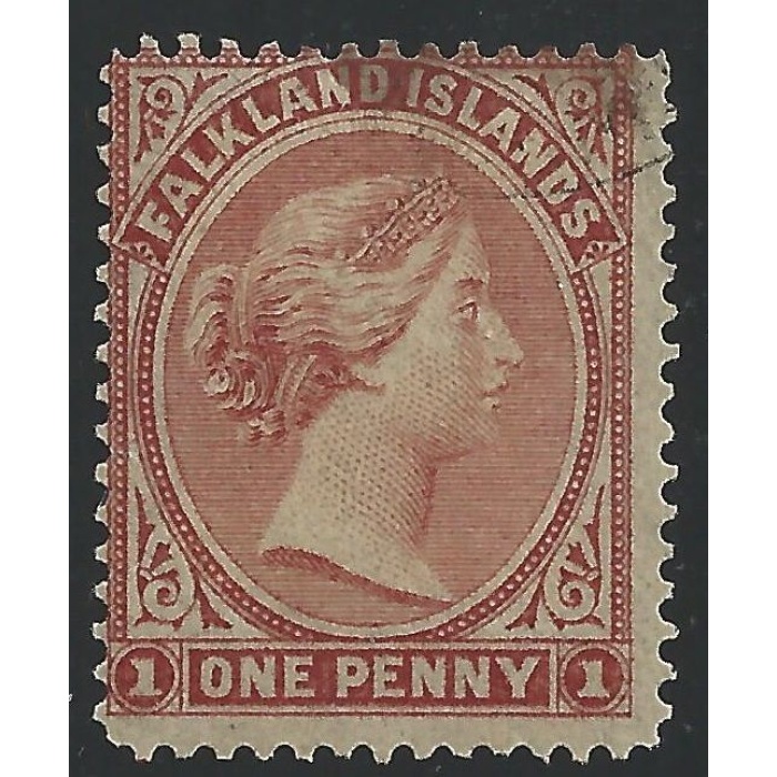 1878 FALKLAND - SG n° 1  1p. claret  USED