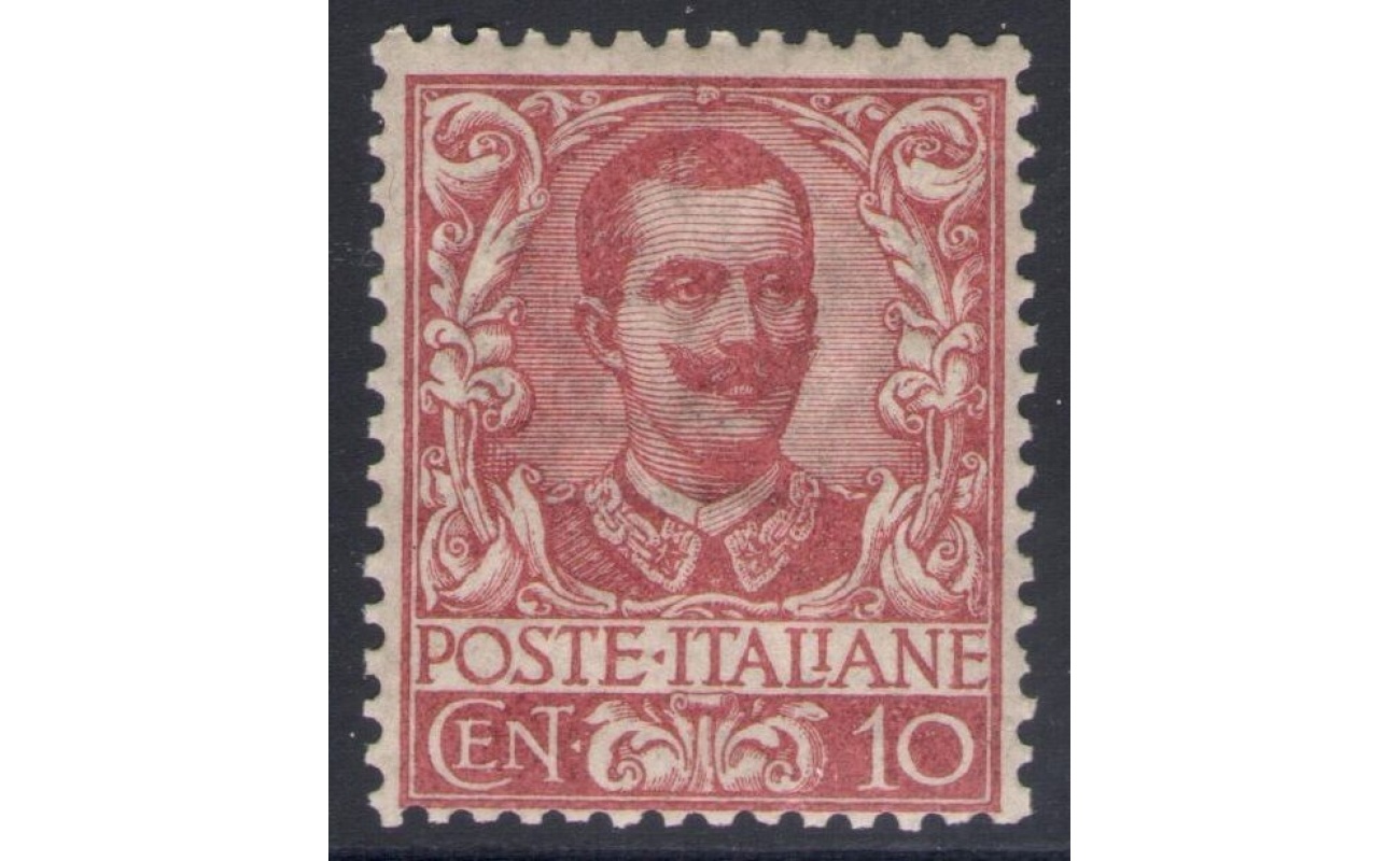 1901 REGNO - n° 71 Floreale 10 cent MNH/** DISCRETA CENTRATURA