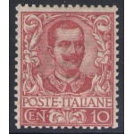 1901 REGNO - n° 71 Floreale 10 cent MNH/** DISCRETA CENTRATURA