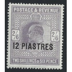 1903 BRITISH LEVANT - SG 11  12 piastres on 2sh6  MLH/*
