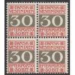 1905 ANTILLE DANESI, Tasse n° 7 MNH/**  QUARTINA