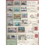 1917 FRANCIA E VARIE, lotto di 26 cartoline viaggiate con etichette militari