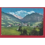 1918 St. Christina, Panorama VIAGGIATA annullo viola 18° BERSAGLIERI e CENSURA