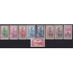 1924-27 MARTINICA/MARTINIQUE - Yvert  PP n° 111/119  9 valori  MLH/*
