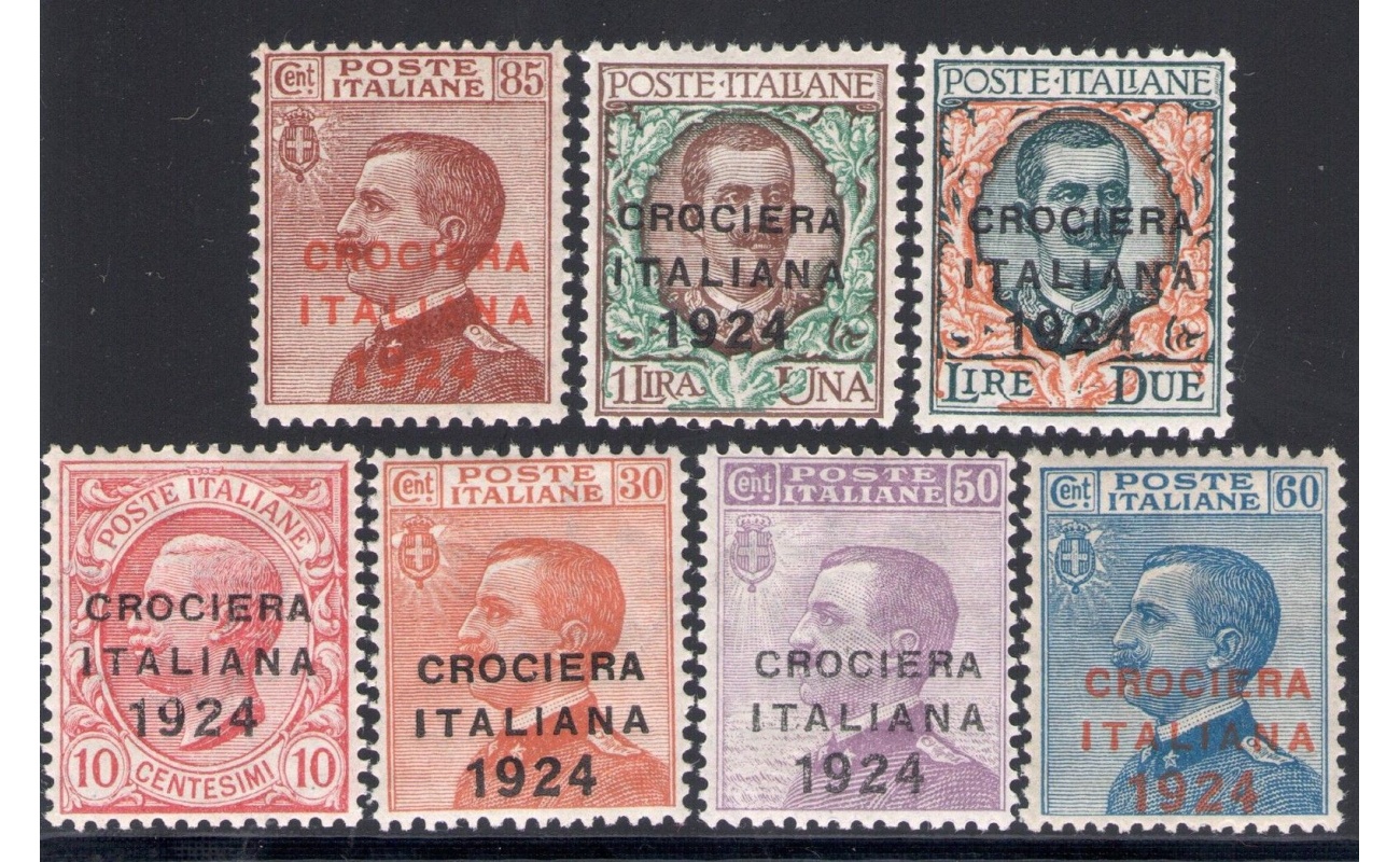 1924 REGNO - n° 162-168 , Crociera Italiana , 7 val , MNH** OTTIMA CENTRATURA