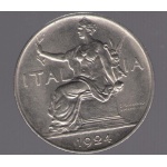 1924 Vittorio Emanuele III Buono da Lire 1 FDC