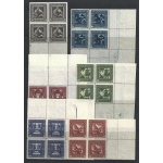 1926  AUSTRIA , n. 368/373 Pro Infanzia - Nibelunghi - 6 valori  MNH**  Quartina