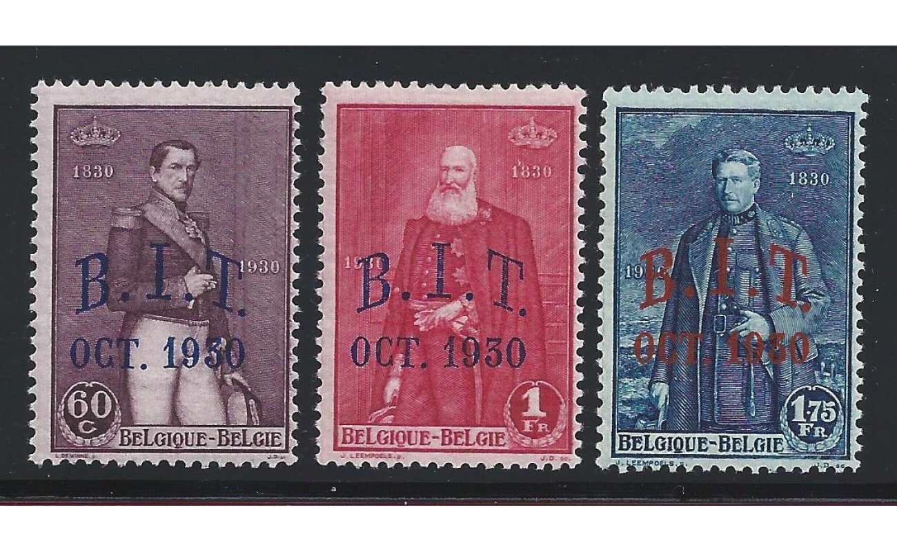 1930 Belgio - n. 305/307  3 valori - MNH**
