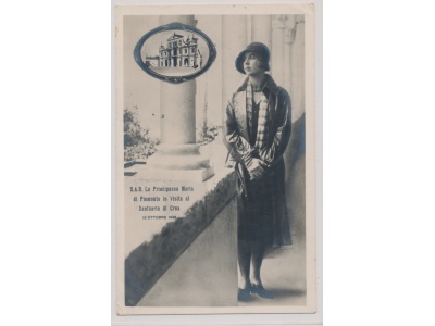 1930  Principessa Maria di Piemonte in visita al Santuario di Crea  Viaggiata