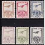 1930 SPAGNA, Posta Aerea 50/55  serie di 6 valori - MNH** - cifre di controllo al verso
