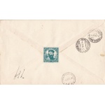 1932 Egeo - RODI, Garibaldi - n° 20/29  la serie completa su lettera viaggiata