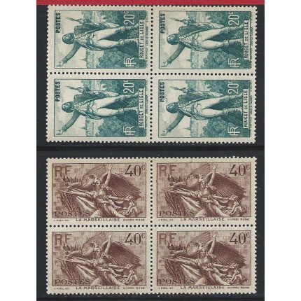 1936 FRANCIA - n. 314/315 - Rouget de l'Isle - MNH**  Blocco di Quattro