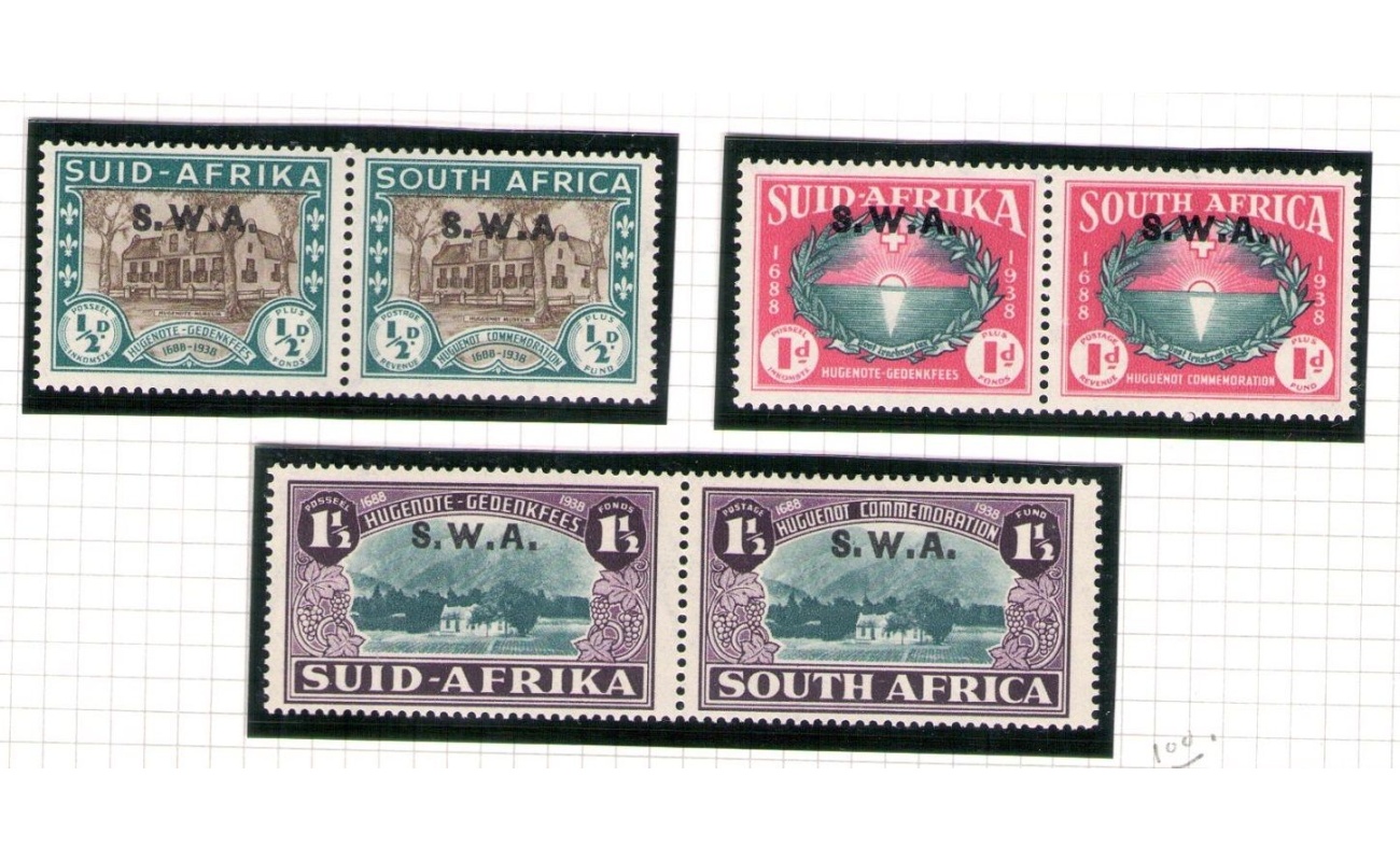 1939 SOUTH WEST AFRICA - SG 111/113  MLH/*