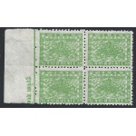 1943 NEPAL, SG n° 57b  2 p.yellow-green MH/* QUARTINA
