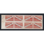 1945 SAN MARINO, Pacchi Postali n° 17c  10c. arancio e nero  MNH/**  ND QUARTINA