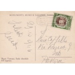 1946 Vaticano , n 116 Concilio di Trento  2 Lire  su cartolina
