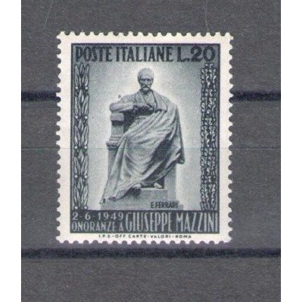 1949 Italia - Repubblica,  Mazzini 1 valore , n° 604 - MNH**