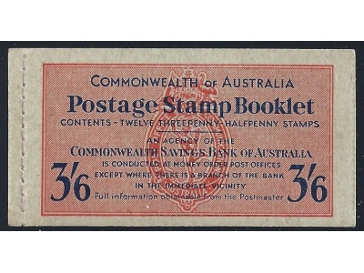 1952 Australia - LIBRETTO Stanley Gibbons SB30a GIORGIO VI