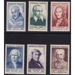1953 FRANCIA   - Celebrità - Illusti - n° 945/950 - MNH**