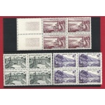 1959 FRANCIA   - n° 1192/1194 Turistica 3 valori MNH** QUARTINA