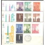 1959 Vaticano, Obelischi 3 buste Venetia Club , n. 47v