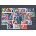 1961 EUROPA CEPT , annata completa , francobolli nuovi ,  16 paesi 34 valori , MNH**