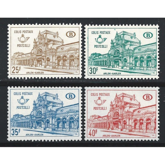 1967-68 Belgio - Pacchi Postali - Treni n. 400/403 - 4 valori - MNH**