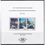 1985 Belgio - COB TRBL4  Foglietto dei Treni - spezzatura MNH**