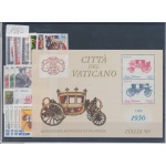 1985 Vaticano ,Francobolli nuovi, Annata completa  16 valori + 1 Foglietto + 1 Libretto - MNH**