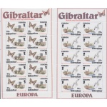 1986 EUROPA CEPT Gibilterra 2  Minifogli "Natura ed Ambiente" MNH**