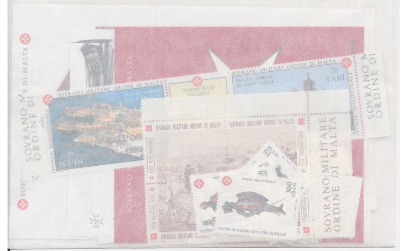 1994 Smom, Annata completa , francobolli nuovi , 20 valori + 2 Foglietti - MNH**