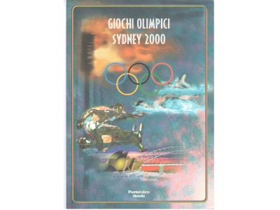 2000 Italia - Repubblica , Folder Francobolli - Giochi Olimpici SYDNEY 2000 -  MNH**