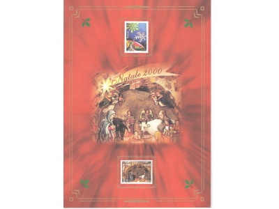 2000 Italia - Repubblica ,  Folder Francobolli - Natale  -  MNH**