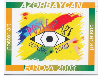 2003 EUROPA CEPT Azerbaigian Libretto "Arte-Manifesti" MNH**