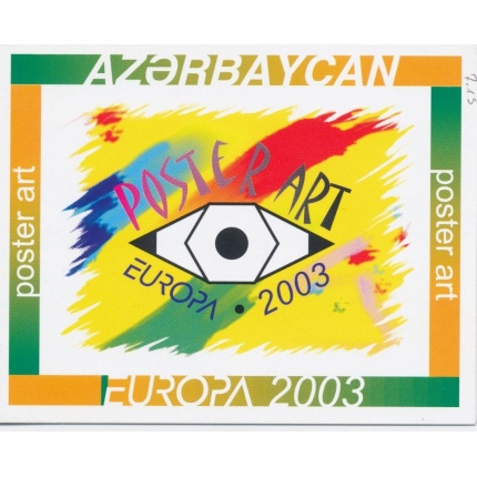 2003 EUROPA CEPT Azerbaigian Libretto "Arte-Manifesti" MNH**