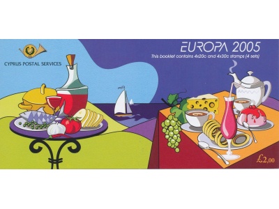 2005 EUROPA CEPT Cipro  Libretto Gastronomia  MNH**
