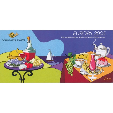 2005 EUROPA CEPT Cipro  Libretto Gastronomia  MNH**