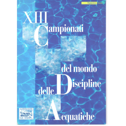 2009 Italia - Repubblica , Folder  n. 203 - XIII Campioni del Mondo Discipline Acquatiche MNH**