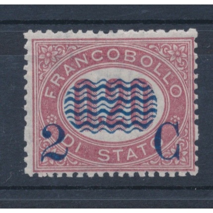 1878 Italia - Regno, Sovrastampati , n 31 , 2 cent azz su 0,20 , MNH** - Certificato Cilio