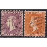 1891 ST. VINCENT - SG n° 57/58  2 valori  USATI