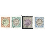1903-07 ANTIGUA - SG n° 31+34/36  4 valori  USED